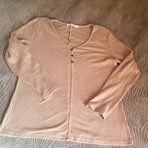 Taupe Ls thermal look tunic top